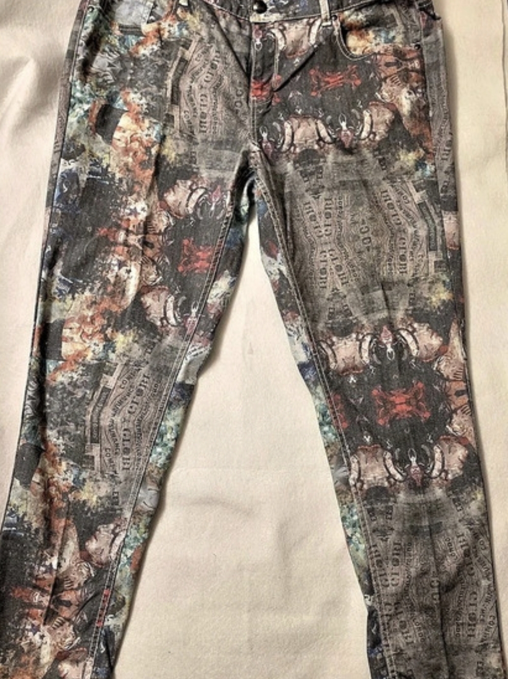 Lane Bryant Stamp Print Jeans Size 18